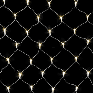 Wide Angle 5MM LED Net Lights - 100 Count - Warm White - White Wire | All American Christmas Co