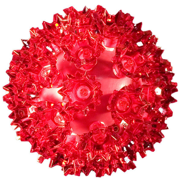 LED Starlight Sphere - 5 Inch - 36 Count - Red | All American Christmas Co