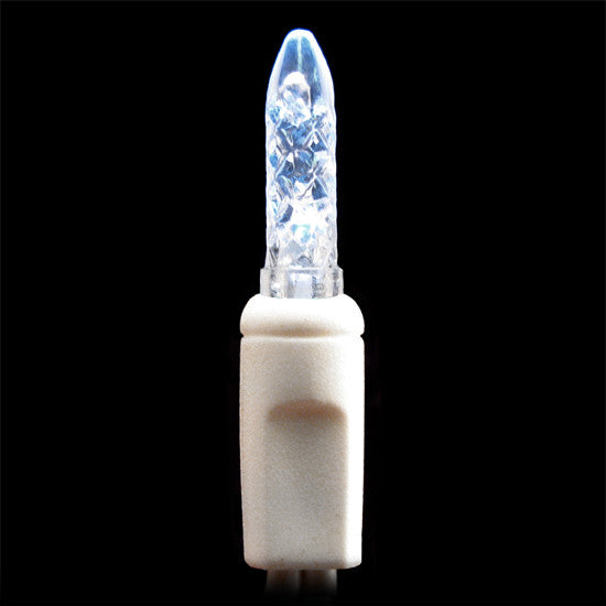 M5 LED Mini Lights - 70 count - Soft White - White Wire | All American Christmas Co