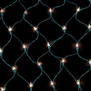 150 Count Net Lights - Clear Bulbs - Green Wire | All American Christmas Co