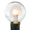G50 LED Patio Lights - Glass Bulb - E-17 - Warm White - Box of 25 | All American Christmas Co