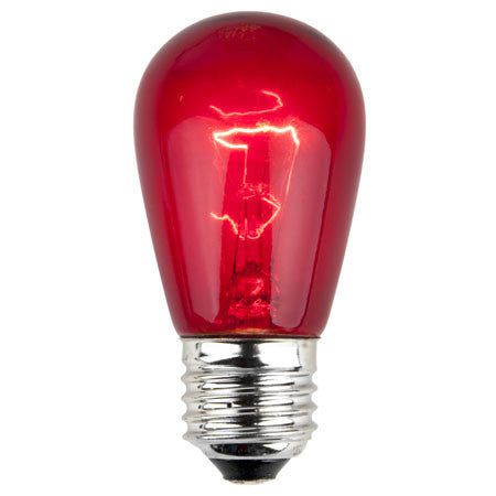S14 Patio Lights - E-26 - Red - Case | All American Christmas Co