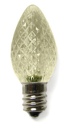 C7 LED Twinkle Bulbs - Warm White - 25 Pack | All American Christmas Co