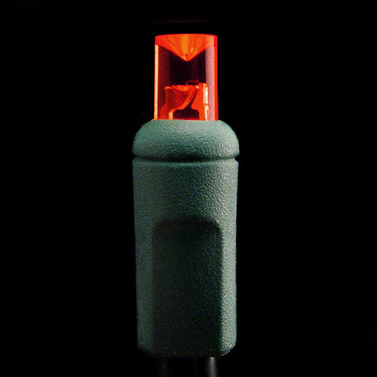 LED Craft Lights - 20 count - Red Bulbs - Green Wire | All American Christmas Co